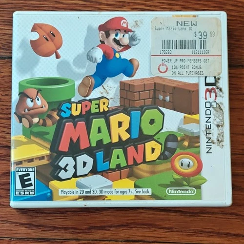 Super Mario 3D Land Complete Nintendo 3DS Game Case Manual Cartridge 2011