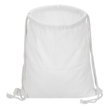 Cotton Drawstring Bags Canvas Drawstring Backpack Sport Gym Bag White