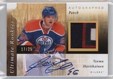 2011-12 Ultimate Collection Rookies 17/25 Teemu Hartikainen #130 Patch Auto 2a8