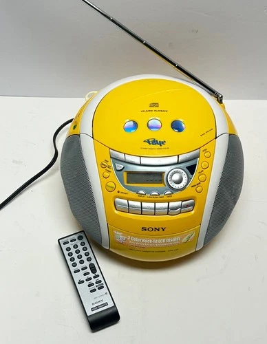 Sony CFD-E95  PSYC CD/Radio/Cassette Boombox Yellow Replacement Remote SEE VIDEO