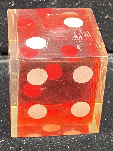 Vintage Lucite DICE Atlantic City Paperweight 1-1/2” Square - Picture 5 of 6