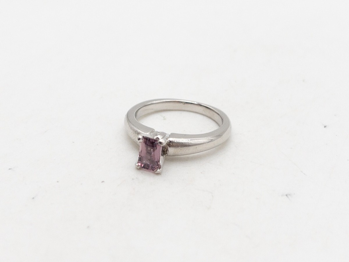 $5000 A JAFFE Signed 1ct Natural NO HEAT PINK PURPLE Sapphire Platinum Ring 7g View 5