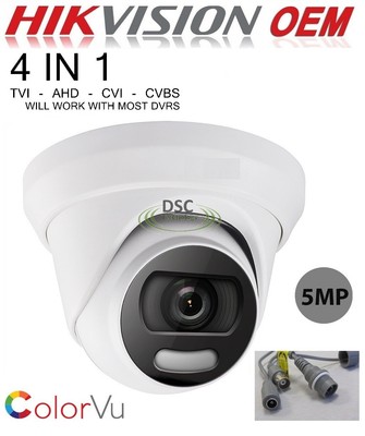 5MP ColorVu 4 in1 Full-color at night CCTV Outdoor Camera TVI/AHD/CVI/CVBS 2.8mm