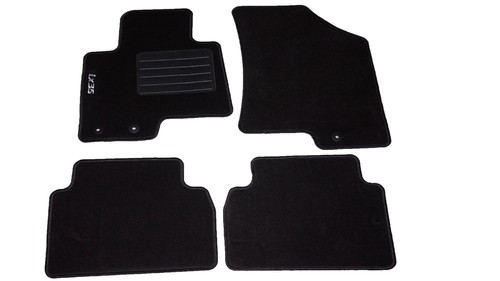 MAXLINER Tappetini Auto Su Misura Per Hyundai Santa Fe 2 (2013-2018) E Santa Fe XL (2019) – Set 2 File, Nero, Antiscivolo E Termoformati