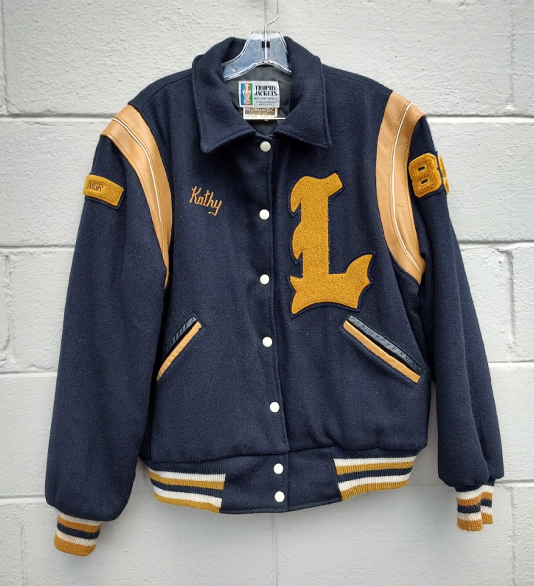ジャケット・アウター 90s Markecko wool varsity stadium jacket Vintage Zigzag Club Varsity Letterman Jackets 90s Checkered