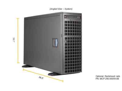 Supermicro SYS-540A-TR 4GPU Server 8X3.5''/2X 2000W PUS/Support 4189 CPU