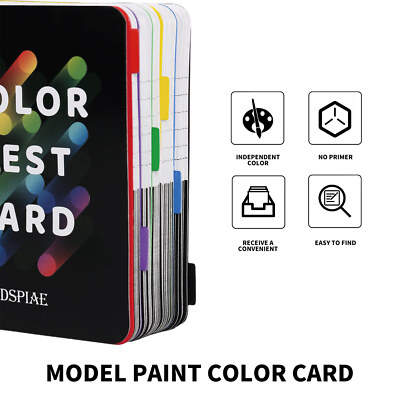 DSPIAE CC-01 Color Test Card Paint Coloring Model Hobby Craft Tools