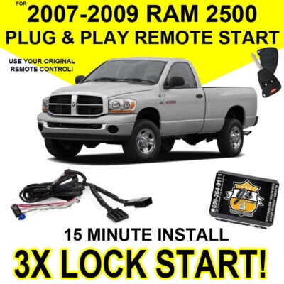 Js Alarms Plug & Play Remote Start For 2007-2009 Dodge Ram 2500 Self Install CH5