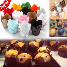 50-100 pezzi involucri di tulipani cupcake muffin casse da forno avvolgitore caffè tazza per torta muffin