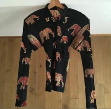 Beautiful PLEATS PLEASE Pleats Please Elephant Pattern Cardigan