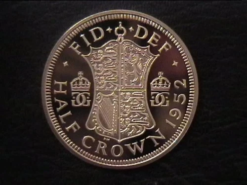 UNIQUE PROOF 1952 Halfcrown