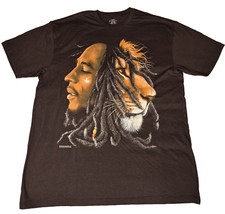 Bob Marley T-Shirt Lion Graphic Print 2005 Size XL Official Zion Rootswear