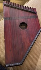 1910s Harpolute Table Zither. 17-String Chordless Zither. It Plays