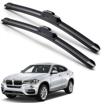 For 2015-2019 BMW X6 F16 X6M F86 Windshield Wiper Blades J-HOOK