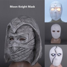 Marvel Moon Knight Mask Helmet Marc Spector Cosplay Costume Props Latex Headgear