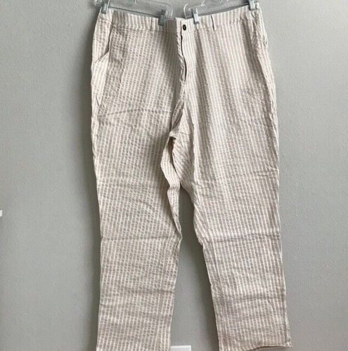 Kasper Womens Plus Linen Workwear Straight Leg Pants