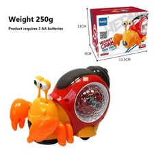 Interaction Electric Crab Toy Universal Shaking Head Crab With Music Light Proje