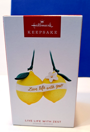 Hallmark Weihnachtskugel 2023 - Live Life With Zest Zitronen-Design