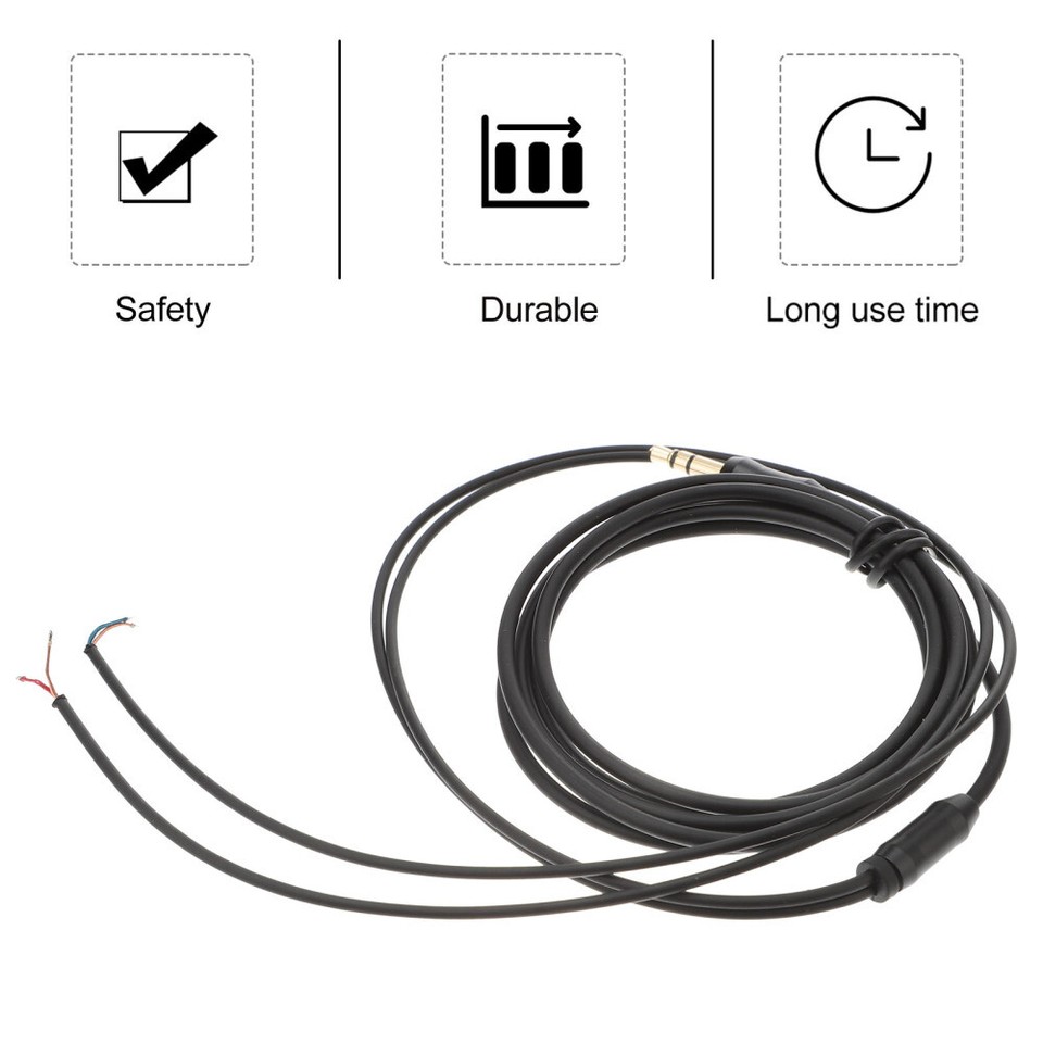 Headphone Jack Repair Kit Replacement Wires Cable Stretchy Earphone