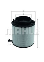 Knecht Mahle Luftfilter Audi LX 2091D
