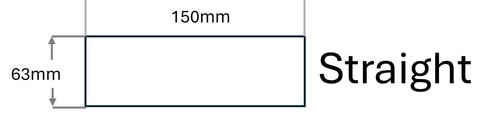 Aluminium Alloy Pipe Joiner 63mm (2.5") Diameter Intake Induction 150mm 6" Long - Afbeelding 2 van 4