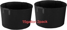 4 pack  15 Gallon Grow Bags Aeration Fabric P...