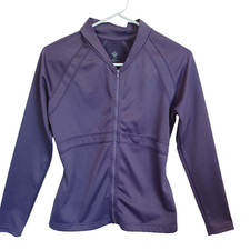 Prana Full Zip Jacket Breathe Purple Activewear Casual Yoga Womens Small