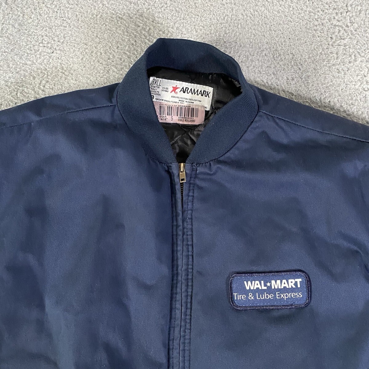 atomos購入 トラックスーツ　JVP19 ダークブルー M Walmart Tire & Lube Express Jacket Aramark Mens 3XL Navy Blue