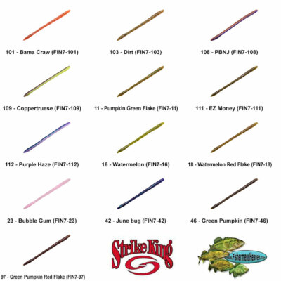 Strike King Z-Man 3X Elazatech Super Worm 7 Inch Any 13 Colors KVD FIN7 Baits