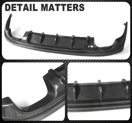 Fit for Lexus IS350 ISF 2013-2016 REAL Carbon Rear Bumper Diffuser Lip Spoiler - Picture 14 of 14