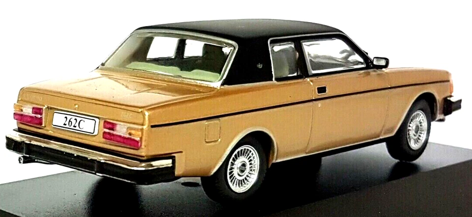 wonderful diecast-modelcar 1/43 VOLVO 262C BERTONE COUPE 1982 - goldmetallic - Image 2 of 4
