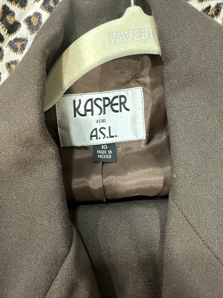 复古 Kasper 适用于 A.S.L 套装 100%羊毛 — 第 2/4 张图片