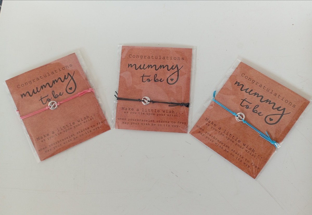 Mummy Mum Wish Bracelet Wish Bracelet 'Mummy To Be' Baby Shower