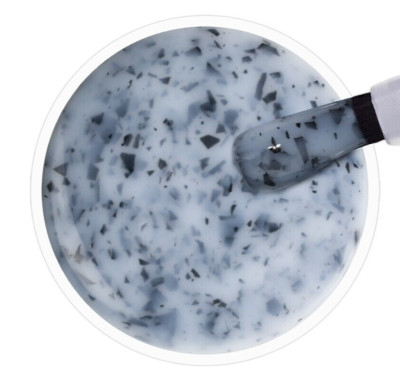 Jolifin LAVENI Shellac -Top-Coat o.Schwitzsch. Milky black flakes 12ml #S572