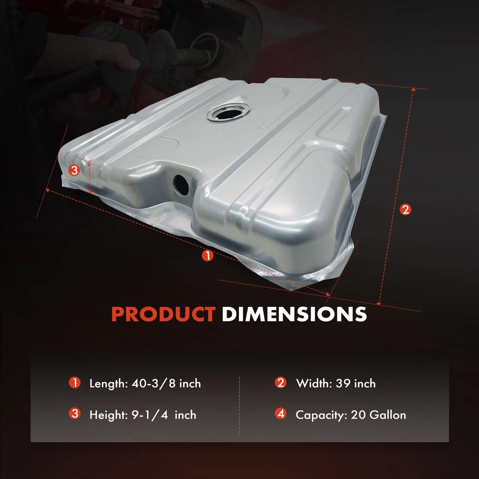 Tanque de combustible de 20 galones para Cadillac Eldorado Seville Buick Riviera sin cuello de llenado Foto 4 de 4