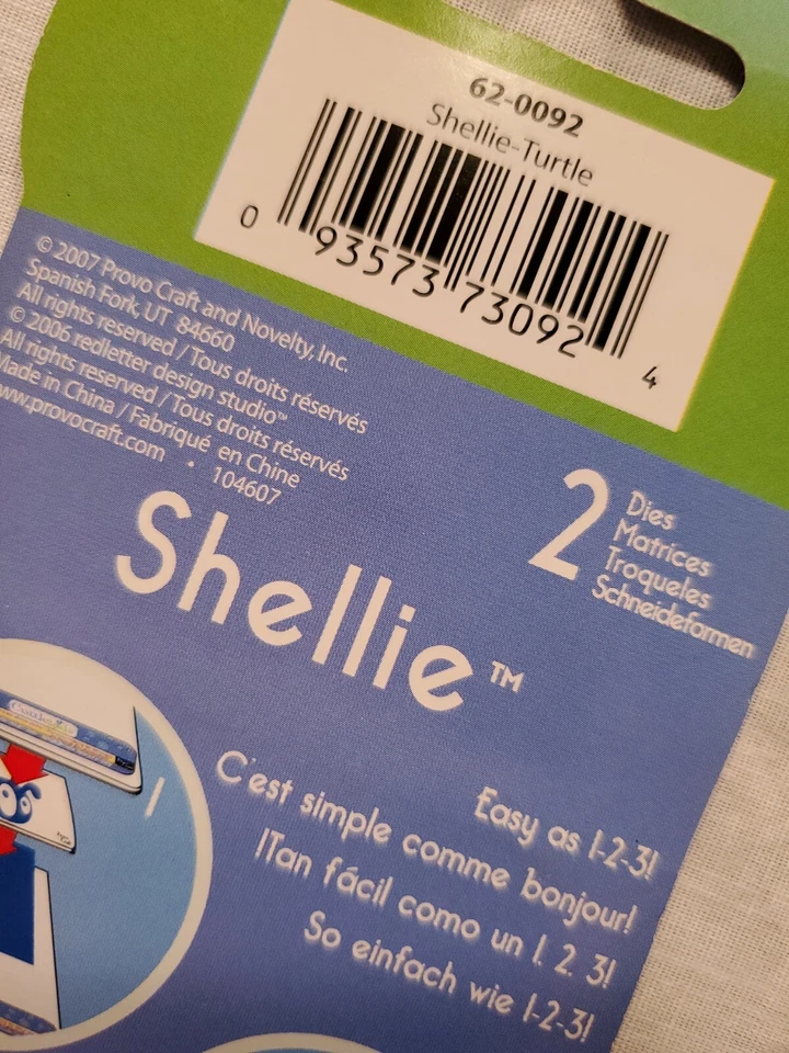 Cuttlebug Cuddlekids Die Cuts Shellie-Turtle Provo Craft - Image 3 of 4