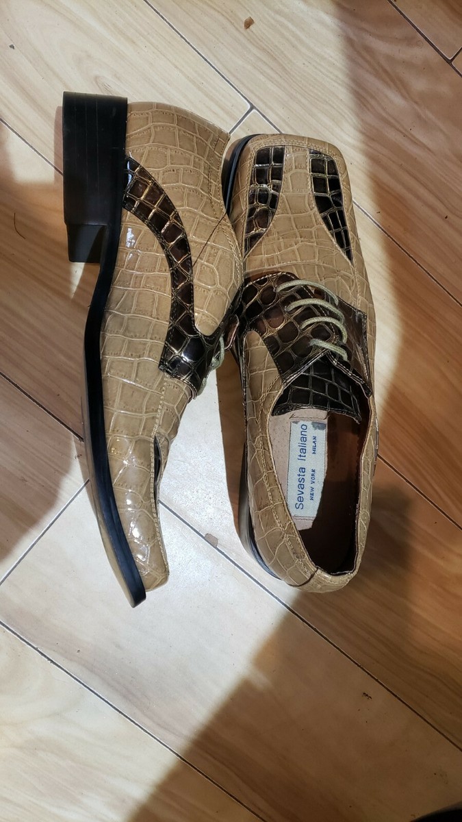 Sevasta Italiano New York Milan Mens Leather Shoes US SIze 9 