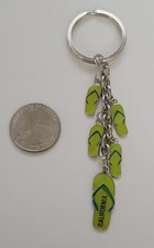 Green Flip Flop California Keychain