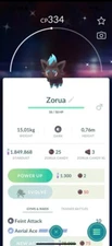 Pokemon Shiny Zorua Go
