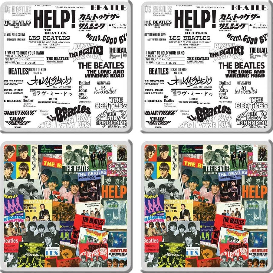 The Beatles - Singles Collection - Ceramic Coaster Set Set of 4