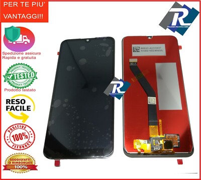 TOUCH SCREEN SCHERMO PER HUAWEI Y6 2019 MRD-LX1 LX2 NERO VETRO LCD DISPLAY - Foto 7