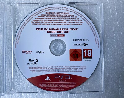 Deus Ex Human Revolution - Promo Press - Sony PS3 - PAL