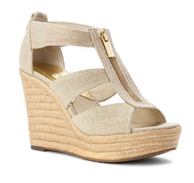 michael kors damita wedge pale gold