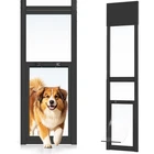 No Cut Sliding Dog Door  Adjustable Height XS/S/M/L Size Weatherproof Seal