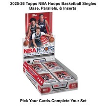 2025-26 Topps NBA Hoops Basketball -Base, Parallels, &amp; Inserts-Pick Your Cards