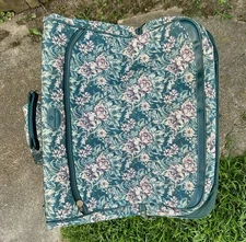 Vintage American Flyer 3 Pc Floral Tapestry Design Luggage Set, CLEAN/NICE