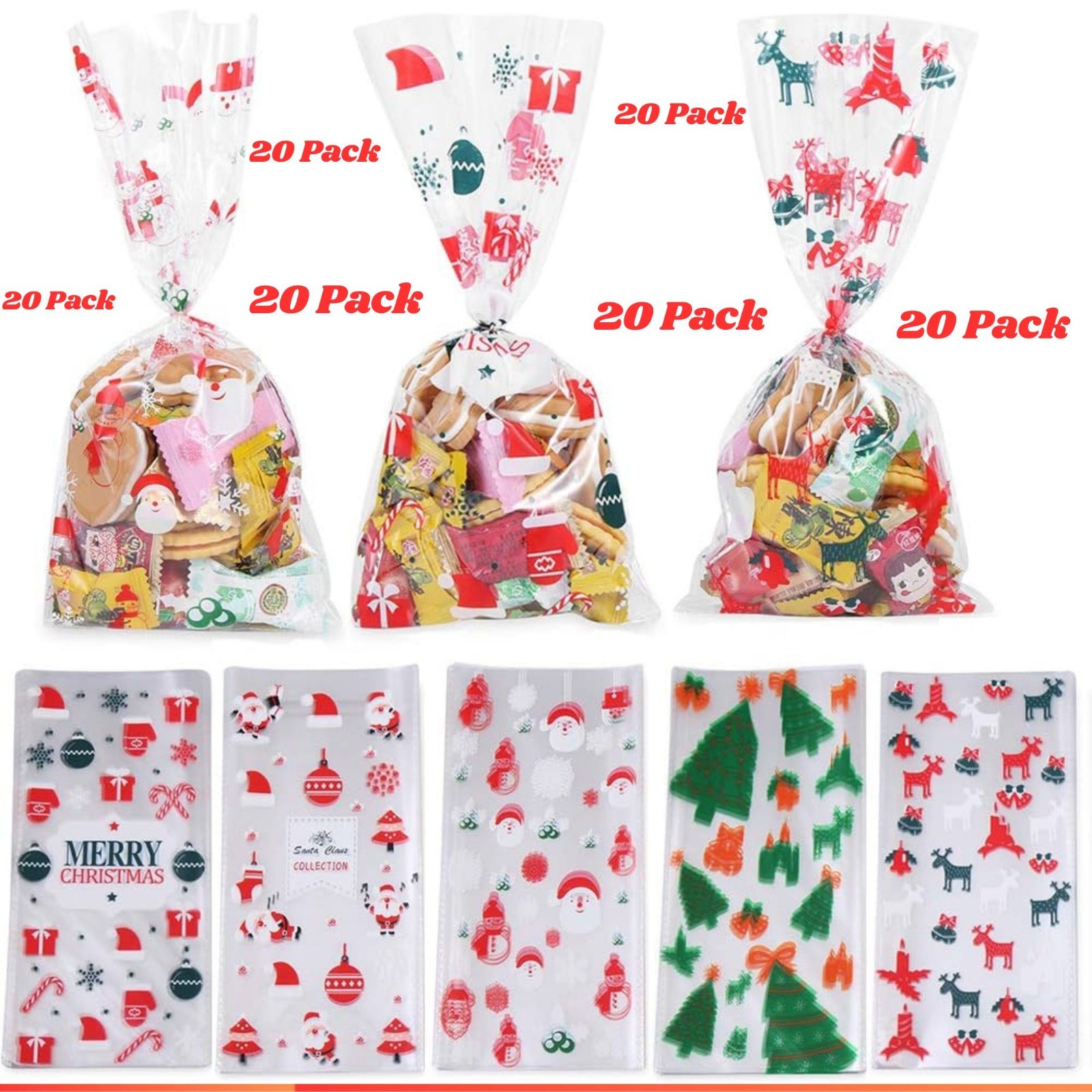 20 Piezas Bolsas de Organza Regalo Boda Fiesta Favor Navidad Joyería Caramelo Bolsas