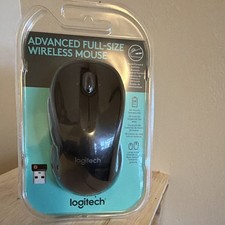 Logitech Wireless Optical Standard Mouse w/ Scroll Wheel, USB, Black