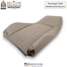 1997-2002 For Chevy Camaro Leatherette Perf Front Passenger Top Seat Cover Tan