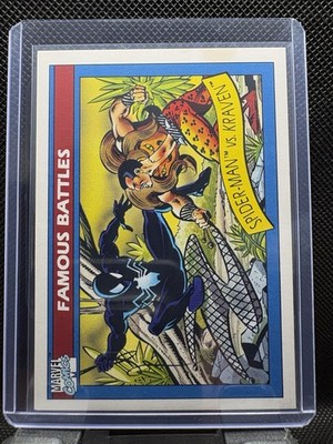1990 Impel Marvel Universe Series 1 Battles Spider-Man VS Kraven #92!